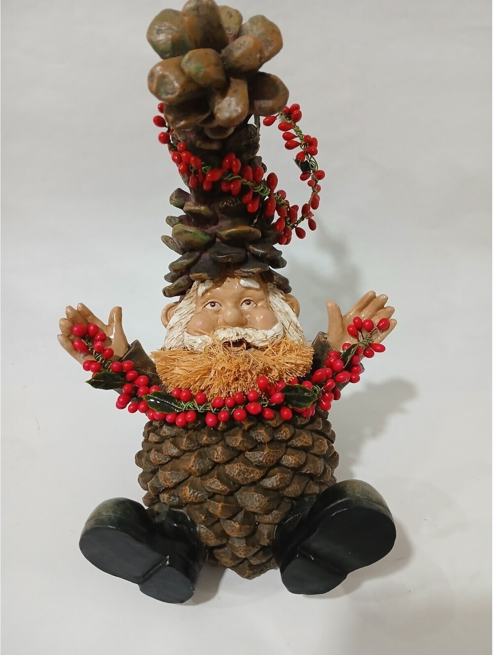 Large Home Accents By Rauch Pine Cone Elf Gnome Figurine 10" christmas decor